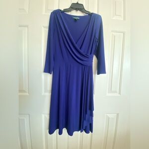 Ralph Lauren Deep Blue Long Sleeve Dress